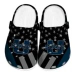 Utah State Aggies Clogs - Stellar Stripes Theme Navy Black