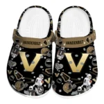 Vanderbilt Commodores Clogs - Football Icons Black