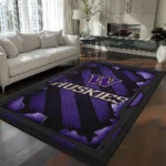 Washington Huskies Rug - Torn Mesh Purple