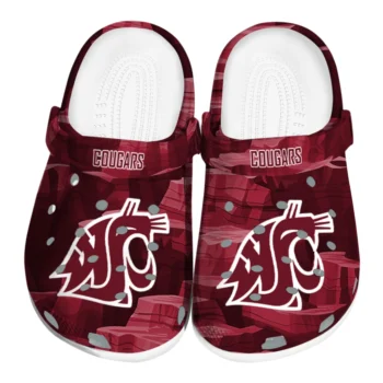 Washington State Cougars Clogs - Canyon Layers Crimson