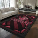 Washington State Cougars Rug - Torn Mesh Crimson