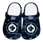 Winnipeg Jets Clogs - Canyon Layers Blue