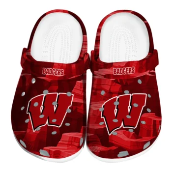 Wisconsin Badgers Clogs - Canyon Layers Red