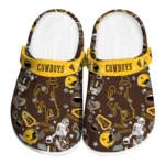Wyoming Cowboys Clogs - Football Icons Brown