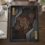 wyoming-cowboys-rug-hexagonal-grid-pattern-brown-best-selling.webp