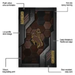 wyoming-cowboys-rug-hexagonal-grid-pattern-brown-best-selling.webp
