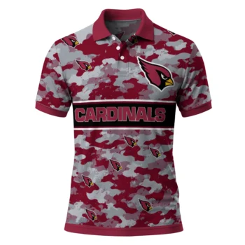 Arizona Cardinals Polo Shirt Personalized Camo Band Red Best Selling