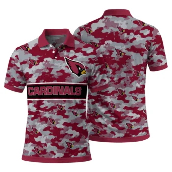 Arizona Cardinals Polo Shirt Personalized Camo Band Red Fashion Forward