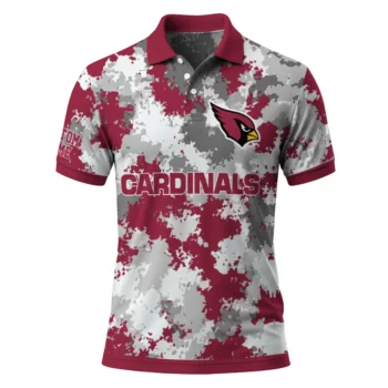 Arizona Cardinals Polo Shirt Personalized Pixel Camo Red Best Selling