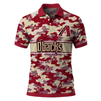 Arizona Diamondbacks Polo Shirt Personalized Camo Band Red Best Selling