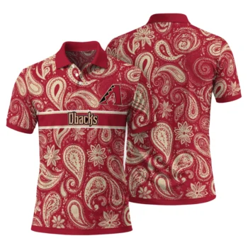 Arizona Diamondbacks Polo Shirt Personalized Paisley Band Red Fashion Forward