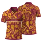 Arizona State Sun Devils Polo Shirt Personalized Paisley Band Maroon Best Selling