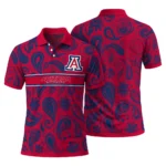 Arizona Wildcats Polo Shirt Custom Paisley Band Red Best Selling