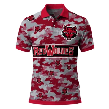 Arkansas State Red Wolves Polo Shirt Customized Camo Band Scarlet Best Selling