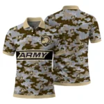Army Black Knights Polo Shirt Customized Camo Band Gold Best Selling