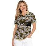 Army Black Knights Polo Shirt Customized Camo Band Gold Best Selling