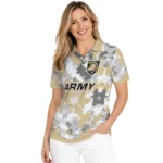 Army Black Knights Polo Shirt Customized Pixel Camo Gold Best Selling