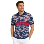 Atlanta Braves Polo Shirt Custom Camo Band Navy Best Selling