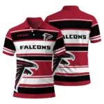 Atlanta Falcons Polo Shirt Personalized Horizontal Blocks Red Best Selling