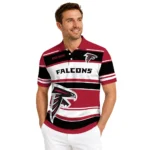 Atlanta Falcons Polo Shirt Personalized Horizontal Blocks Red Best Selling