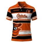 Baltimore Orioles Polo Shirt Customized Horizontal Blocks Orange Best Selling