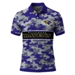 Baltimore Ravens Polo Shirt Customized Camo Band Purple Best Selling