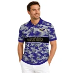 Baltimore Ravens Polo Shirt Customized Camo Band Purple Best Selling