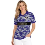 Baltimore Ravens Polo Shirt Customized Camo Band Purple Best Selling