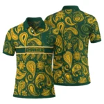 Baylor Bears Polo Shirt Personalized Paisley Band Green Best Selling