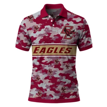 Boston College Eagles Polo Shirt Personalized Camo Band Maroon Best Selling