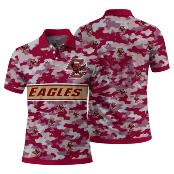 Boston College Eagles Polo Shirt Personalized Camo Band Maroon Fashion Forward