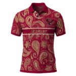 Boston College Eagles Polo Shirt Personalized Paisley Band Maroon Best Selling