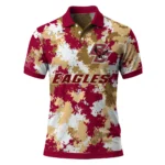 Boston College Eagles Polo Shirt Personalized Pixel Camo Maroon Best Selling