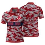 Boston Red Sox Polo Shirt Personalized Camo Band Red Best Selling