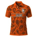 Bowling Green Falcons Polo Shirt Custom Paisley Band Orange Best Selling
