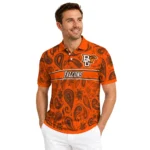 Bowling Green Falcons Polo Shirt Custom Paisley Band Orange Best Selling