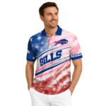 Buffalo Bills Polo Shirt Custom Star Stripes Red Blue Best Selling