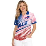 Buffalo Bills Polo Shirt Custom Star Stripes Red Blue Best Selling