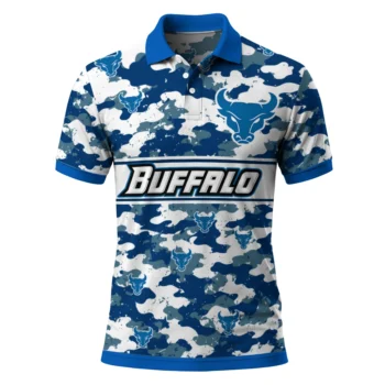 Buffalo Bulls Polo Shirt Personalized Camo Band Royal Blue Best Selling