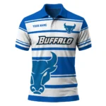 Buffalo Bulls Polo Shirt Personalized Horizontal Blocks Royal Blue Best Selling