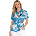 Carolina Panthers Polo Shirt Custom Pixel Camo Blue Best Selling