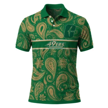 Charlotte 49ers Polo Shirt Custom Paisley Band Green Best Selling
