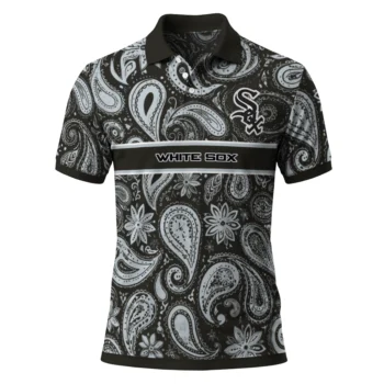 Chicago White Sox Polo Shirt Customized Paisley Band Black Best Selling