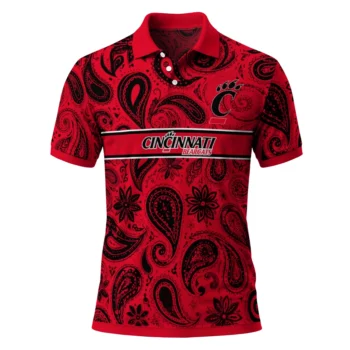 Cincinnati Bearcats Polo Shirt Custom Paisley Band Red Best Selling
