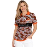 Cincinnati Bengals Polo Shirt Personalized Camo Band Orange Best Selling