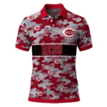 Cincinnati Reds Polo Shirt Personalized Camo Band Red Best Selling