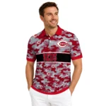 Cincinnati Reds Polo Shirt Personalized Camo Band Red Best Selling