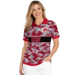 Cincinnati Reds Polo Shirt Personalized Camo Band Red Best Selling