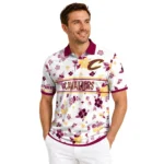cleveland-cavaliers-polo-shirt-customized-floral-pinstripe-wine-white-best-selling.webp