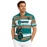 Coastal Carolina Chanticleers Polo Shirt Personalized Horizontal Blocks Green Best Selling